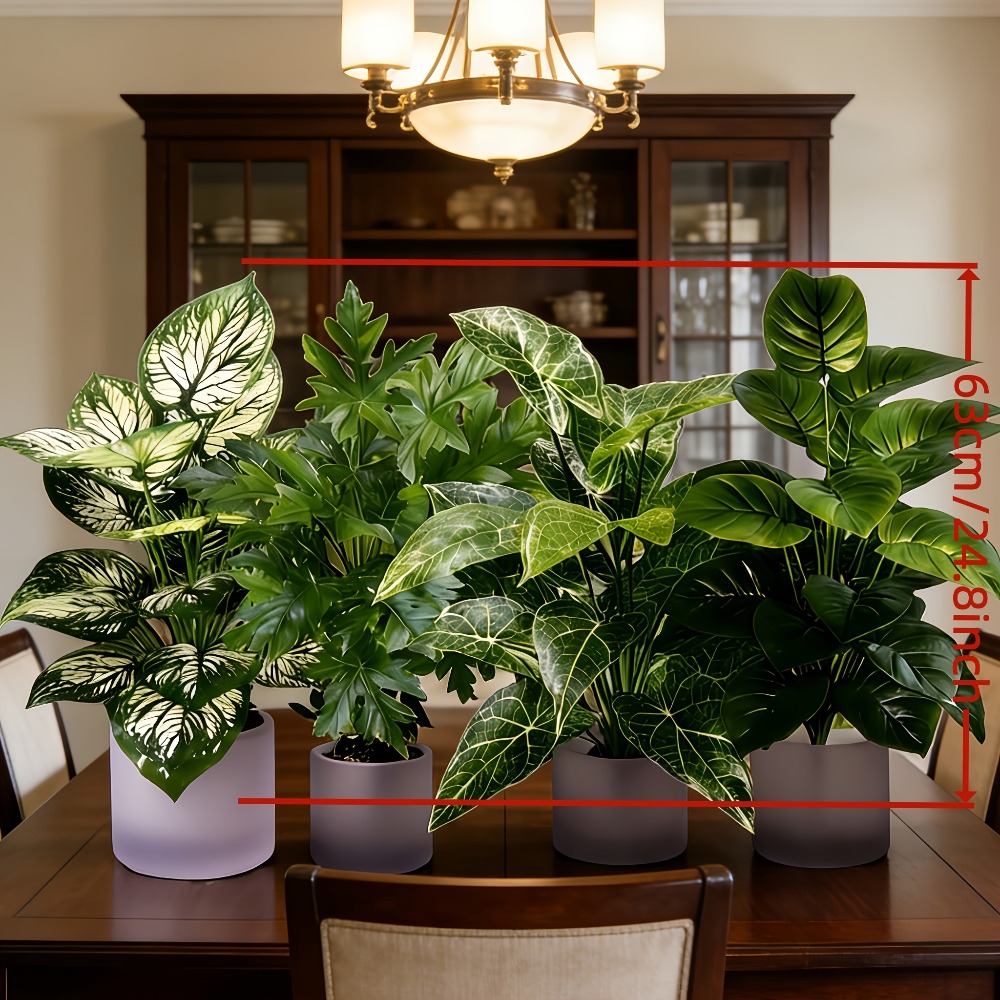 4PC Artificial Plants with 48L - Dracaena Marginata ulasan dan harga