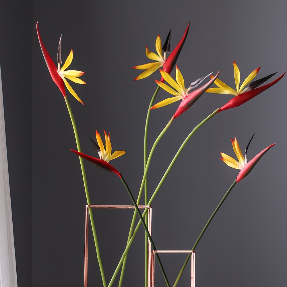 Artificial Flowers Bird of Par - Bird Paradise Strelitzia ulasan dan harga