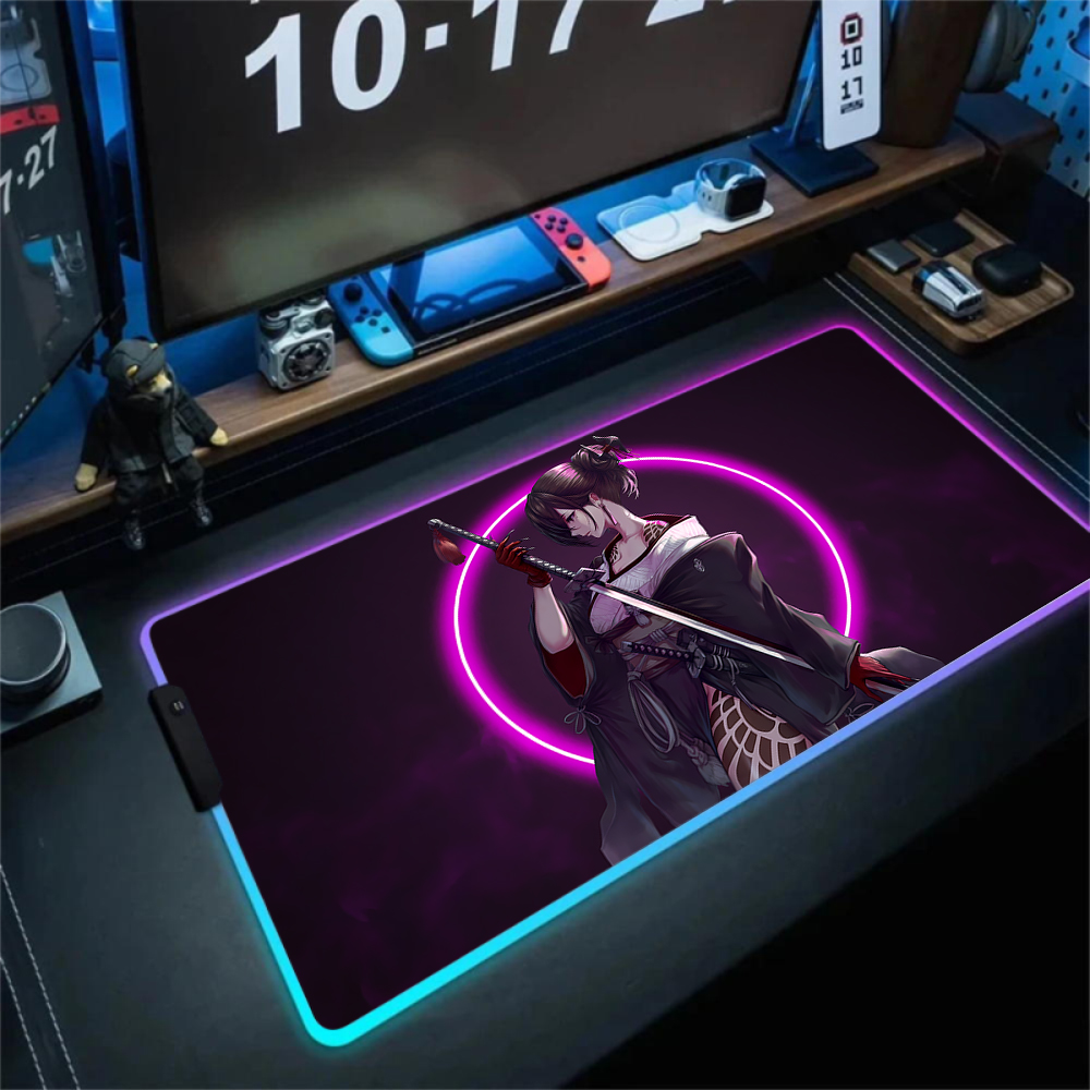 Anime Girl Mousepad Gaming Mou - Tradescantia Purple ulasan dan harga