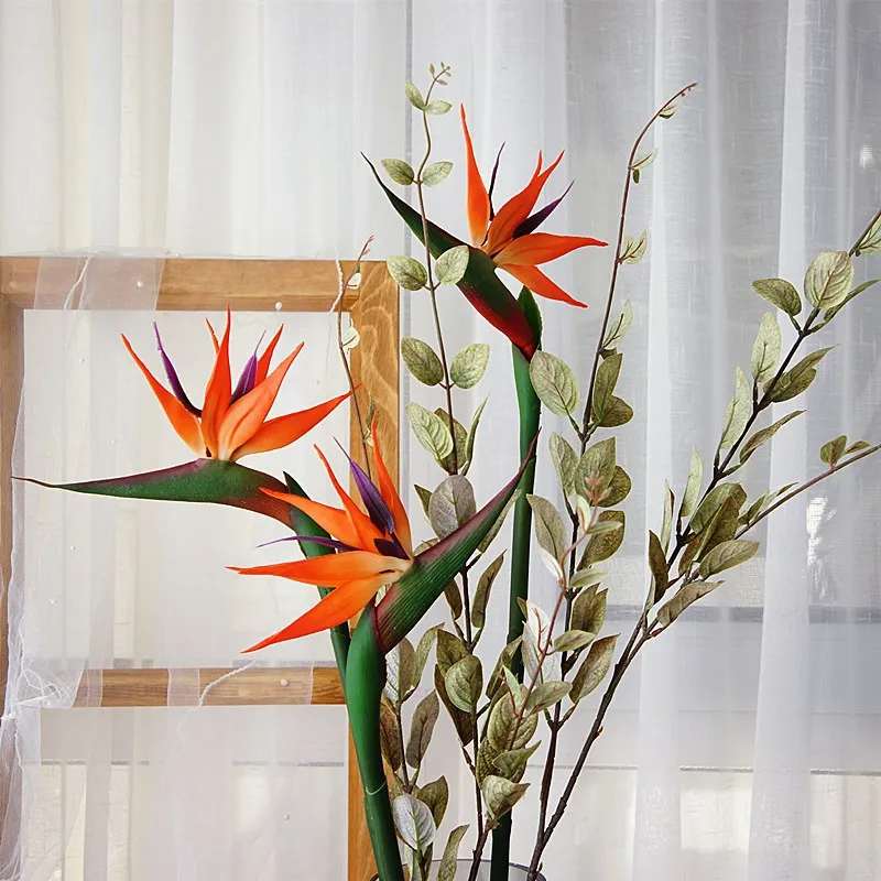 80CM artificial real touch flo - Bird Paradise Strelitzia ulasan dan harga